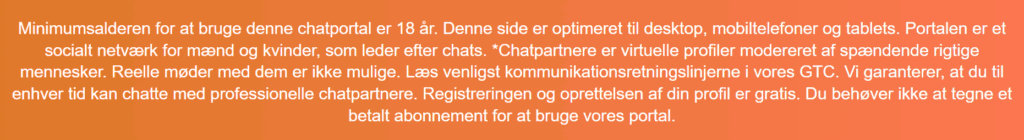 I footeren advarer de os allerede om, at der findes falske profiler.